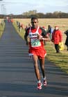 Tadele Geremew (Elswick Harriers) on his way to finishing 2nd in the Heaton Memorial Road Race, Newcastle Town Moor. Photo: David T. Hewitson/Sports for All Pics
